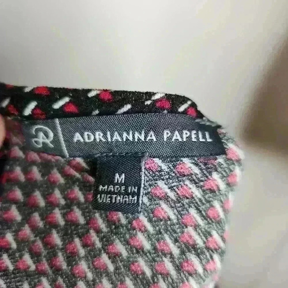 Adrianna papell women's black and red blouse size medium - Picture 3 of 9